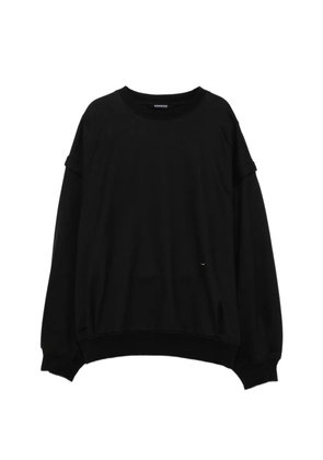 SONGZIO embroidered-sleeveless crewneck - Black