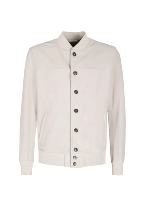 Stewart button-up jacket - Neutrals