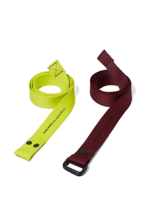 Osklen buckle strap belt (set of two) - Yellow