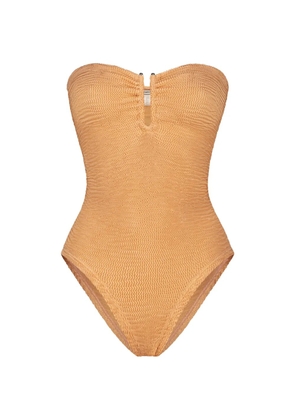 PARAMIDONNA Frida strapless swimsuit - Neutrals