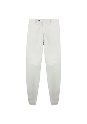 Incotex belt loops cotton trousers - White