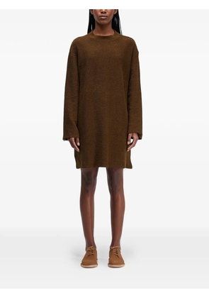 Osklen long-sleeved dress - Brown