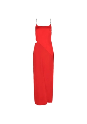 Givenchy crystal-strap dress - Red