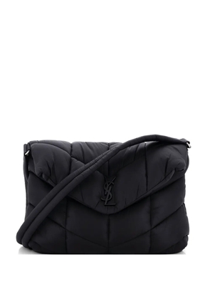 Saint Laurent Pre-Owned Loulou Puffer Messenger Bag Quilted Econyl shoulder bag - Black