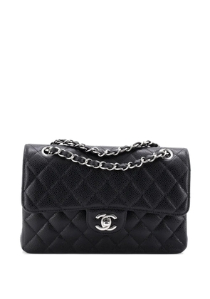 CHANEL Pre-Owned Classic Double Flap Bag Quilted Caviar Small shoulder bag - Black