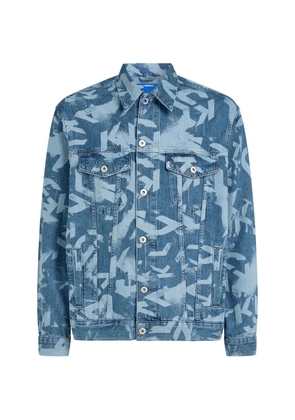 Karl Lagerfeld Jeans all-over print jacket - Blue