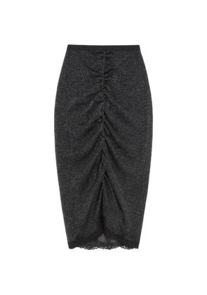 Valentino Garavani lurex knit skirt - Black