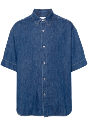 Studio Nicholson short-sleeves denim shirt - Blue