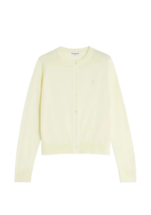 Maison Kitsuné button embroidered cardigan - Yellow