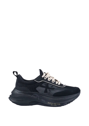 Premiata Hill logo-detail sneakers - Black