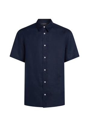 Karl Lagerfeld embroidery linen shirt - Blue