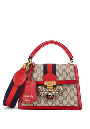 Gucci Pre-Owned Queen Margaret Top Handle Bag GG Coated Canvas with Leather Small satchel - Brown