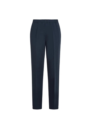 Karl Lagerfeld elasticated linen pants - Blue