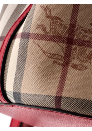 Burberry Pre-Owned Lorne Haymarket Coated Canvas Small bucket bag - Brown