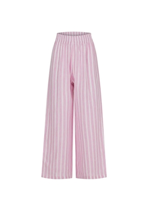 PARAMIDONNA Cora striped trousers - Pink