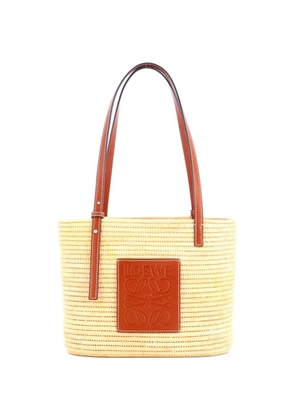 Loewe Pre-Owned Square Basket Woven Raffia Small tote bag - Neutrals