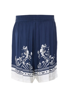 Ih Nom Uh Nit elasticated floral print shorts - Blue
