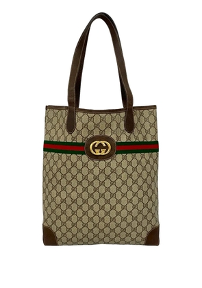 Gucci Pre-Owned 2000-2015 GG Supreme Web tote bag - Brown