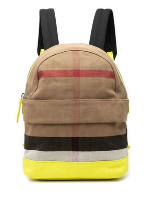 Burberry Pre-Owned 2000-2020 Mega Check Canvas Tiller backpack - Brown