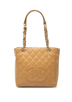 CHANEL Pre-Owned 2003-2004 Caviar Petite Shopping tote bag - Brown