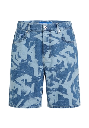 Karl Lagerfeld Jeans all-over print shorts - Blue