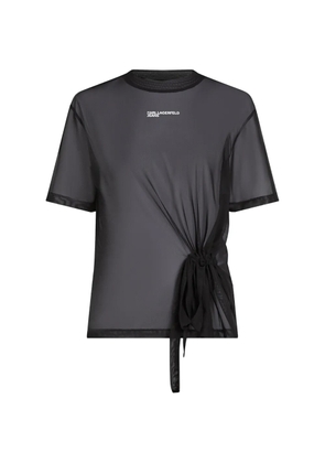 Karl Lagerfeld Jeans logo T-shirt - Black