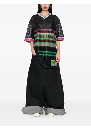 Chopova Lowena star-stripe T-shirt - Black