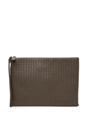 Bottega Veneta Pre-Owned 2012-2026 Nappa Intrecciato Wristlet clutch bag - Brown