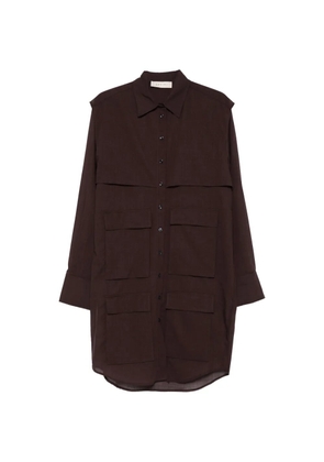 Qasimi pocket shirt - Brown