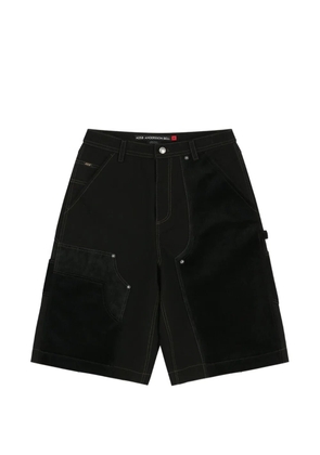 Andersson Bell floral print denim shorts - Black