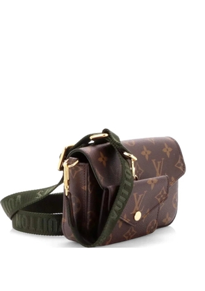 Louis Vuitton Pre-Owned Felicie Strap & Go Handbag Monogram Canvas crossbody bag - Brown