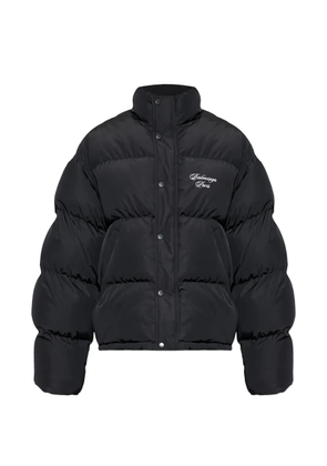 Balenciaga logo quilted puffer jacket - Black