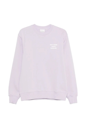 Drôle De Monsieur crew-neck sweatshirt - Purple