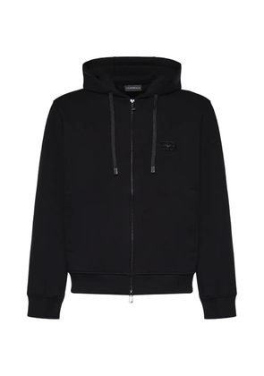 Emporio Armani zip-up hoodie - Black