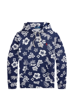 Polo Ralph Lauren tropical logo hoodie - Blue