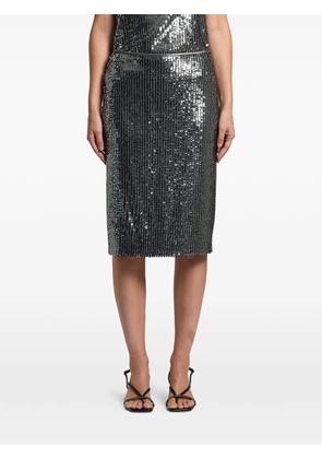 Peserico sequin-embellished skirt - Silver