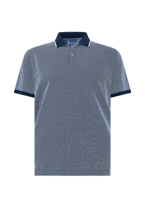 Paul & Shark patterned cotton polo shirt - Blue