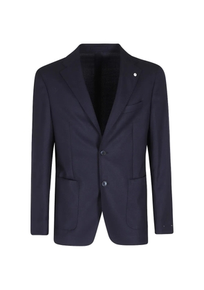 l.b.m. opsak notched blazer - Blue