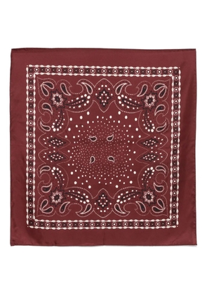 SANDRO paisley-print scarf - Red
