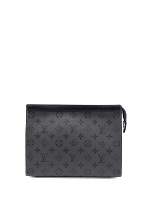 Louis Vuitton Pre-Owned 2020 Monogram Eclipse Reverse Pochette Voyage MM clutch bag - Grey