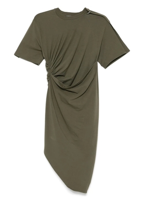 Mugler piercing-detail midi dress - Green