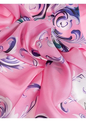 Versace Jeans Couture floral scarf - Pink