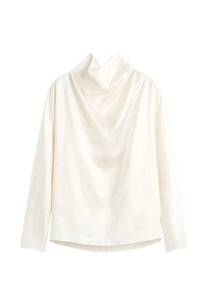 TOTEME draped cowl-neck blouse - White