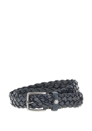 Paul & Shark braided leather belt - Blue