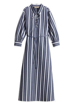 Woolrich striped midi dress - Blue