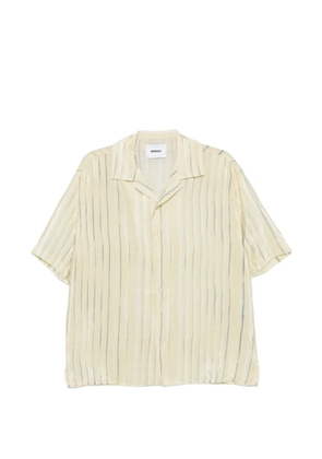 Bonsai striped camp-collar shirt - Yellow