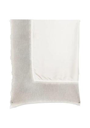 Avant Toi frayed scarf - Neutrals