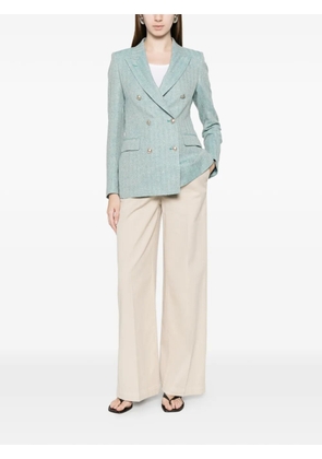 Via Masini 80 wide-leg trousers - Neutrals