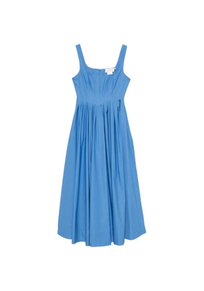 Sportmax Giro square-neck A-line maxi dress - Blue