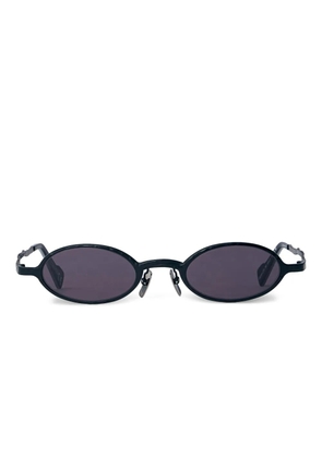 Kuboraum oval-frame metal sunglasses - Black